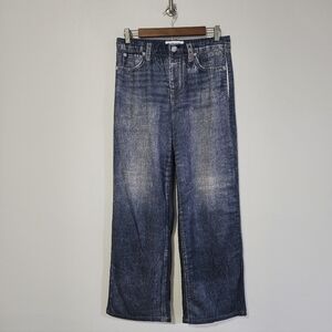 Mila Rosabella Jeans Womens Large Dark Blue Jegging Elastic Waist Stretch